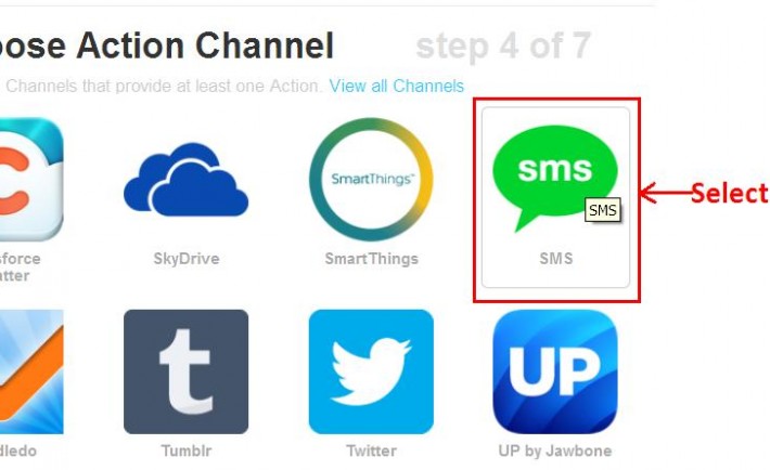 ifttt sms