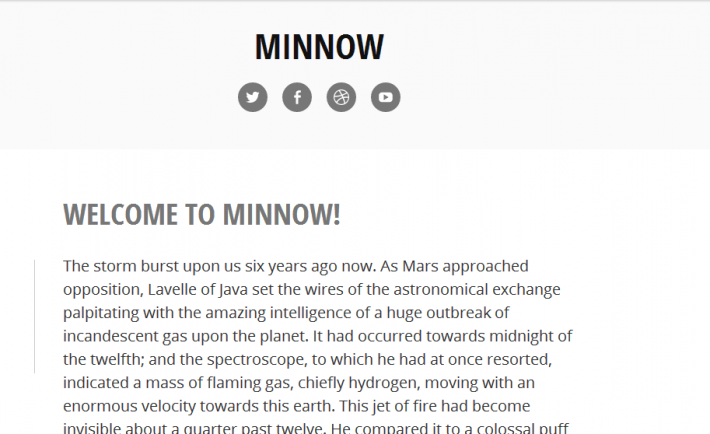 Minnow desktop view