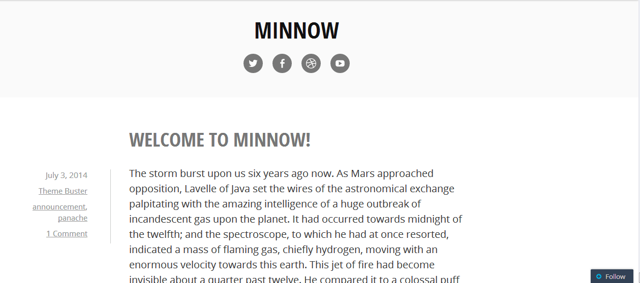 Minnow desktop view