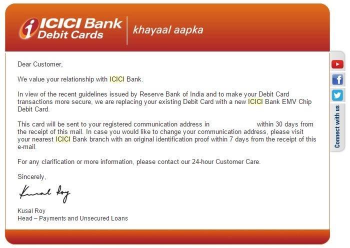 ICICI replacements