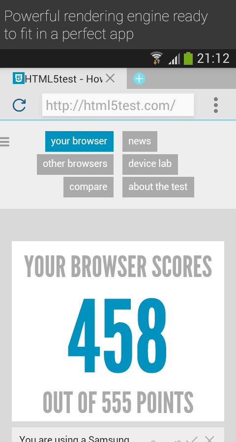 Browser Score