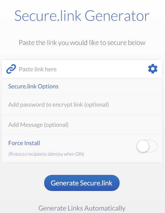 secure link