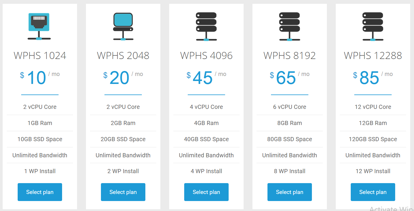 wphs plans and pricing