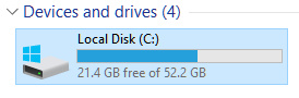 disk usage