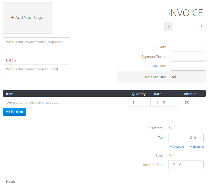 invoiced
