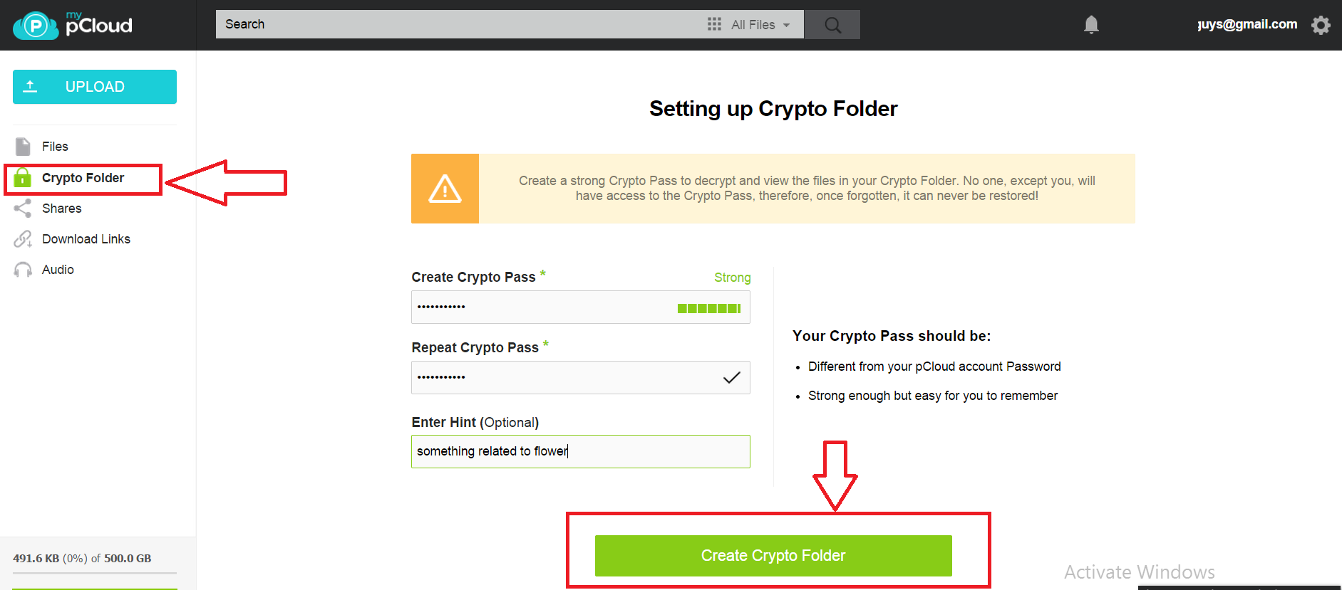 crypto folder