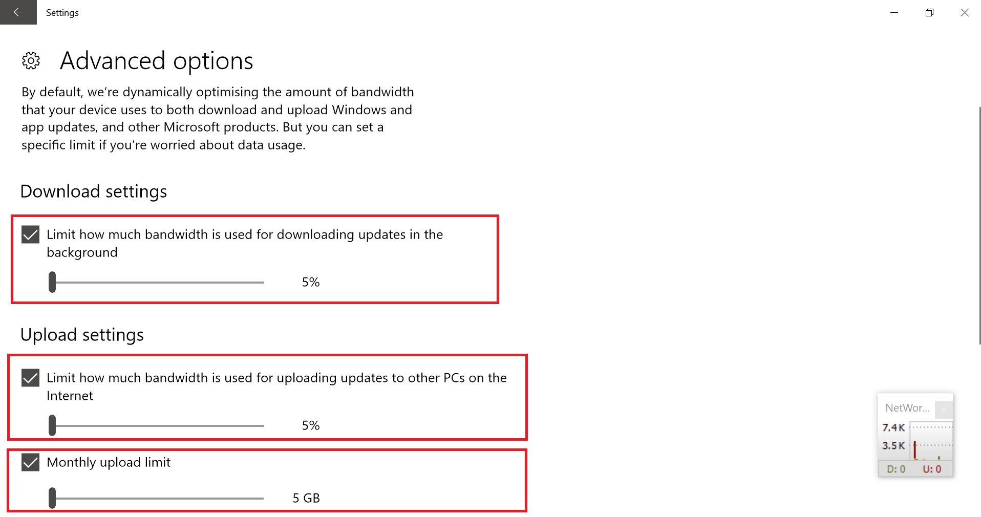 limiting downloads