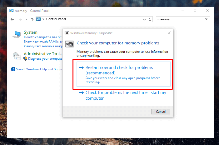 How To Check RAM Performance With Windows 10 Memory Diagnostic Tool TECHWIBE