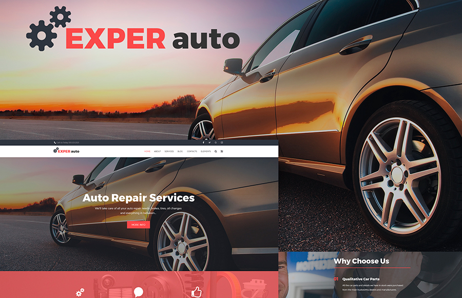 Auto Repair Services Fully Responsive WordPress Theme 