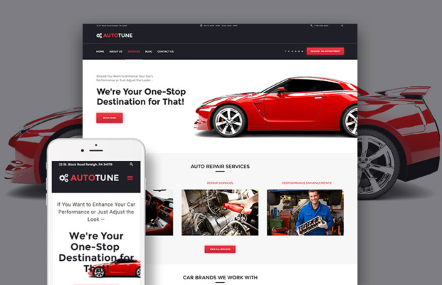 Car Tuning WordPress Template