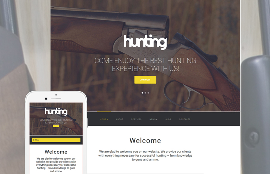 Hunting WordPress Template 