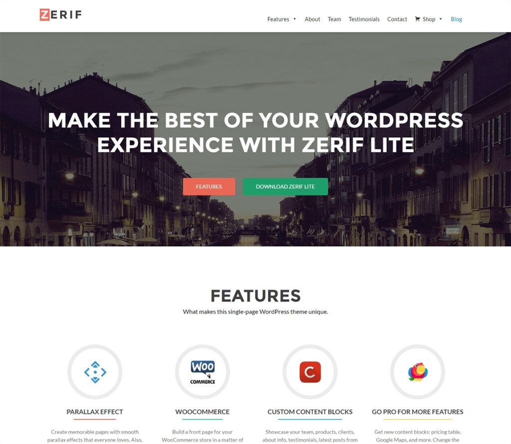 Image result for Zerif lite