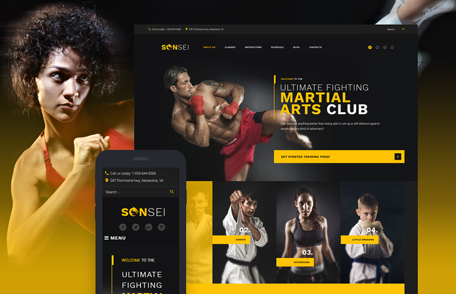 MMA WordPress Theme 