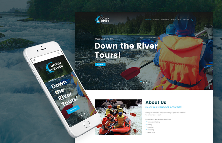 Rafting and Paddling WordPress Theme 