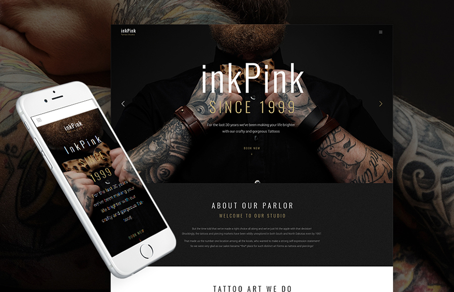 Tattoo Studio WordPress Theme 