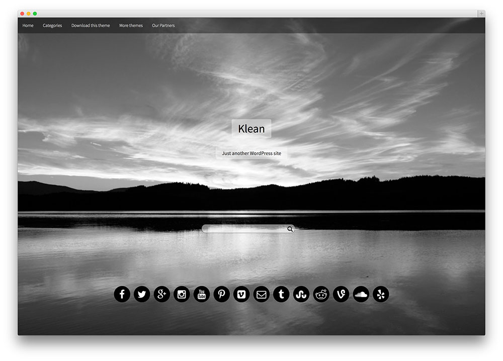 klean - stunning fullscreen theme