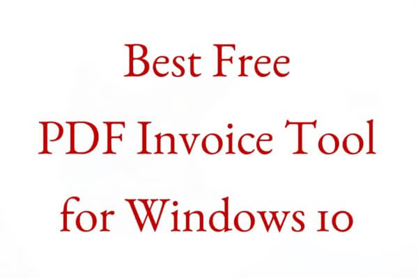 pdf invoice or bill