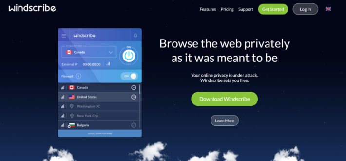 Windscribe vs cyberghost