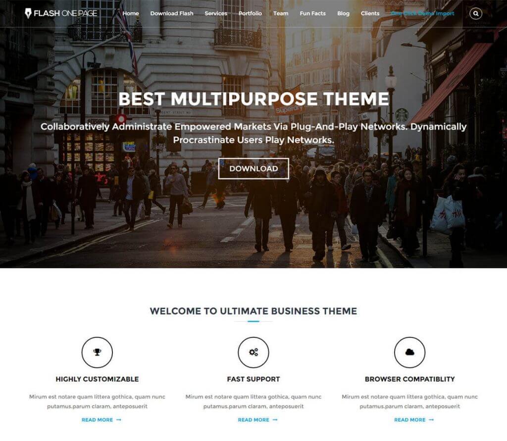 Flash-free wordpress theme for online portfolios