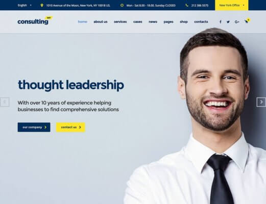 consulting insurance wordpress themes