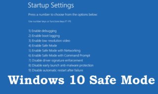 windows 10 safe mode