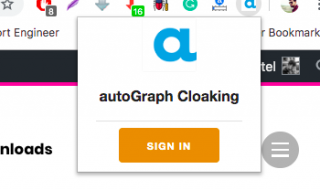 AutoGraph Cloaking for Chrome
