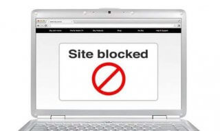 blocked website