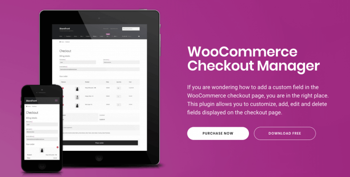 WooCommerce-Checkout-Manager wordpress