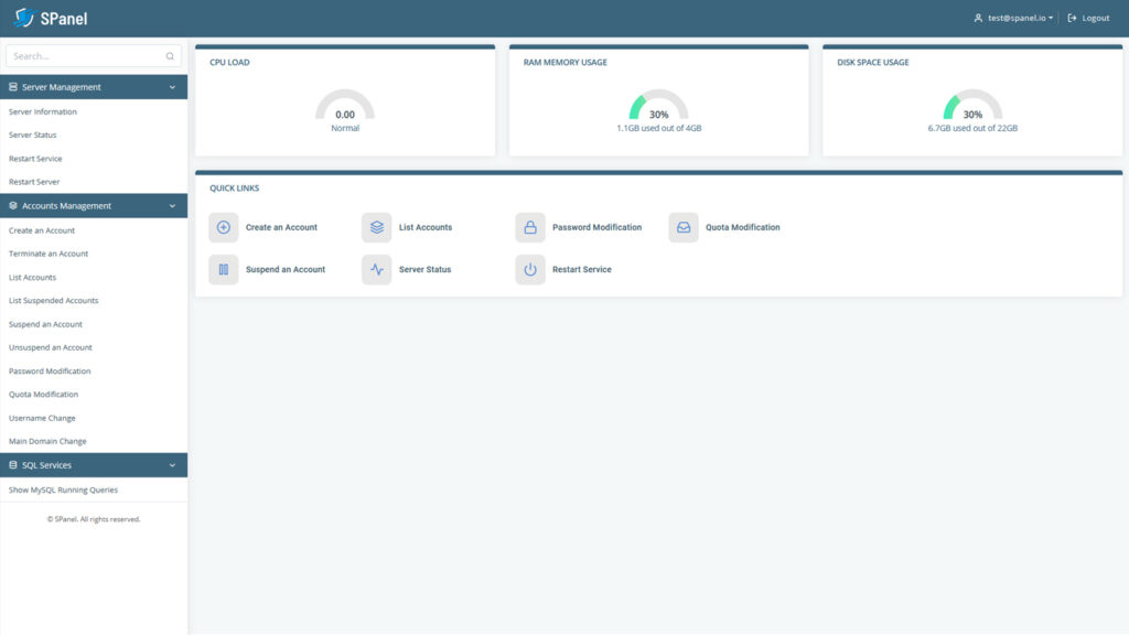 SPanel v2: A next generation hosting platform