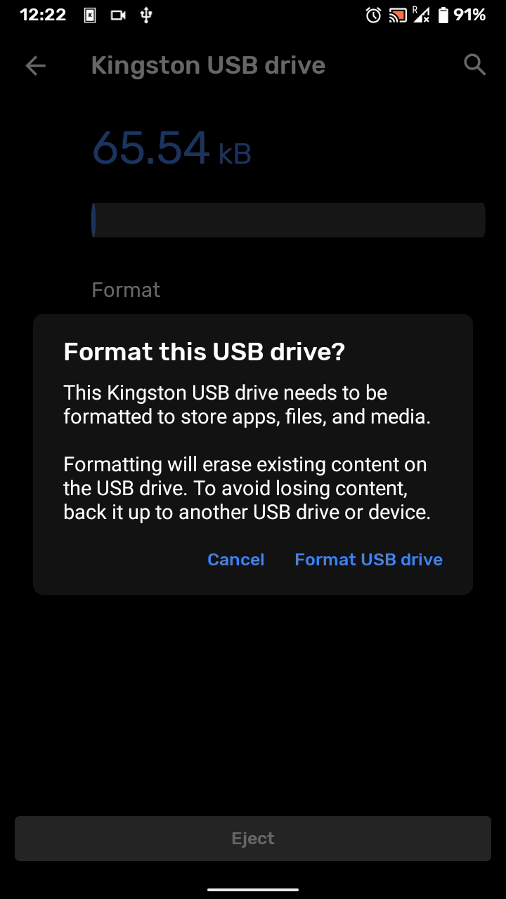 Format USB Drive on Android