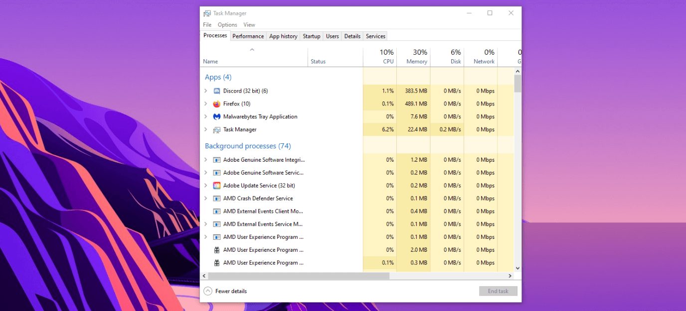 Set CPU Priority from Task Manager - 2