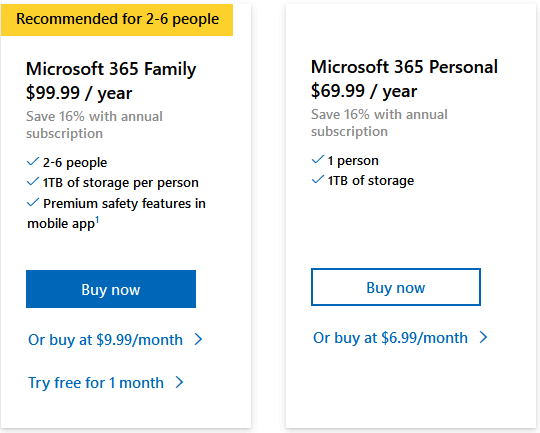 Microsoft Office 365 Pricing