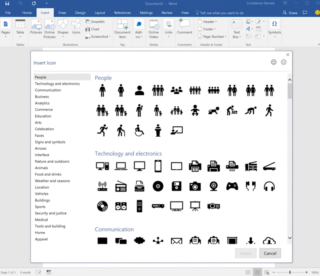 Office 2016 User-interface