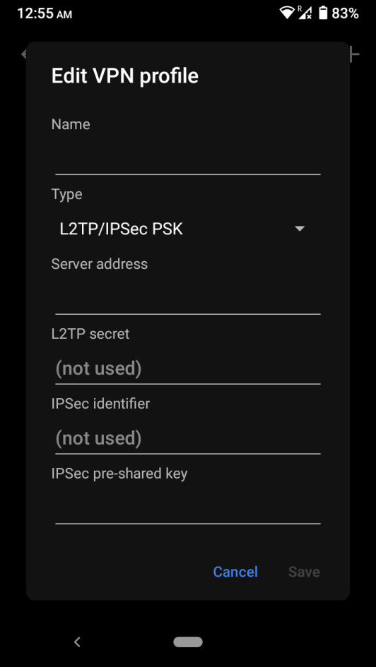 L2TP Connection in Android