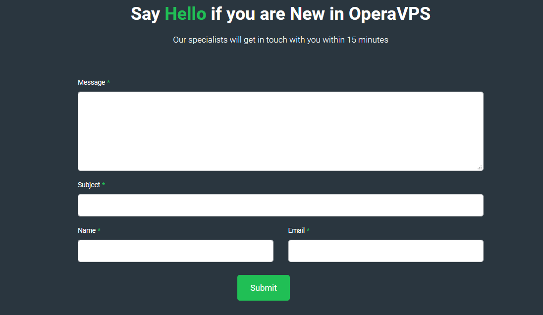 OperaVPS Email Service