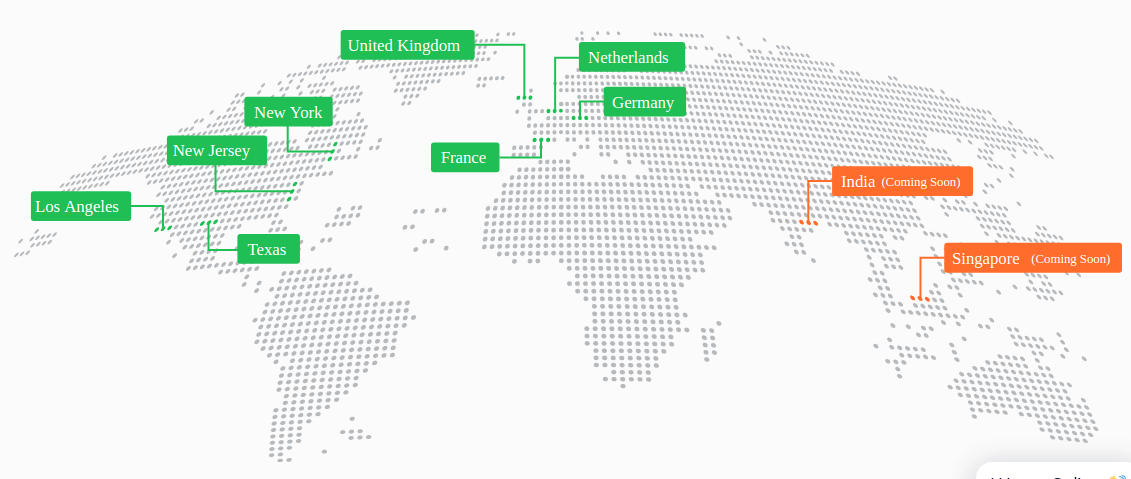 OperaVPS Server Locations