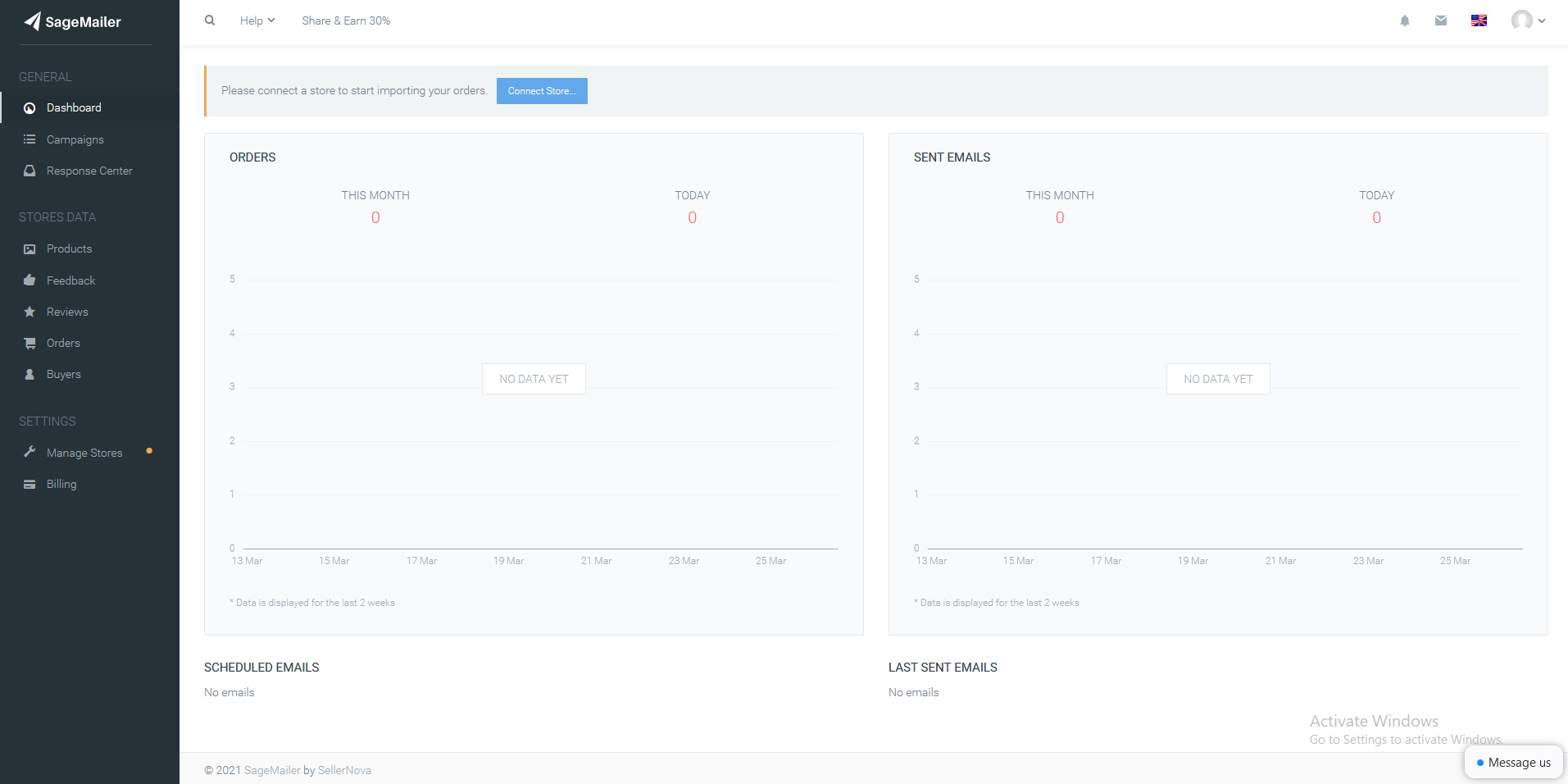 SageMailer Dashboard