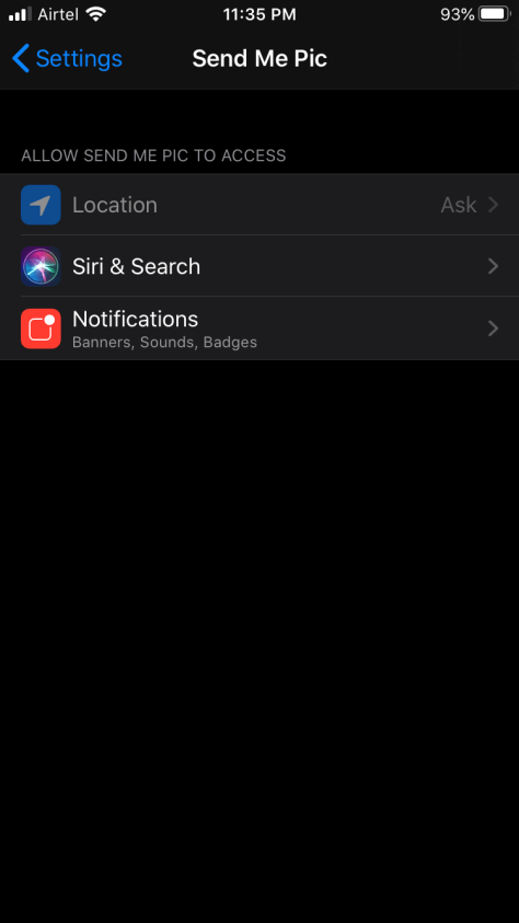 Active Location Services on iOS Device