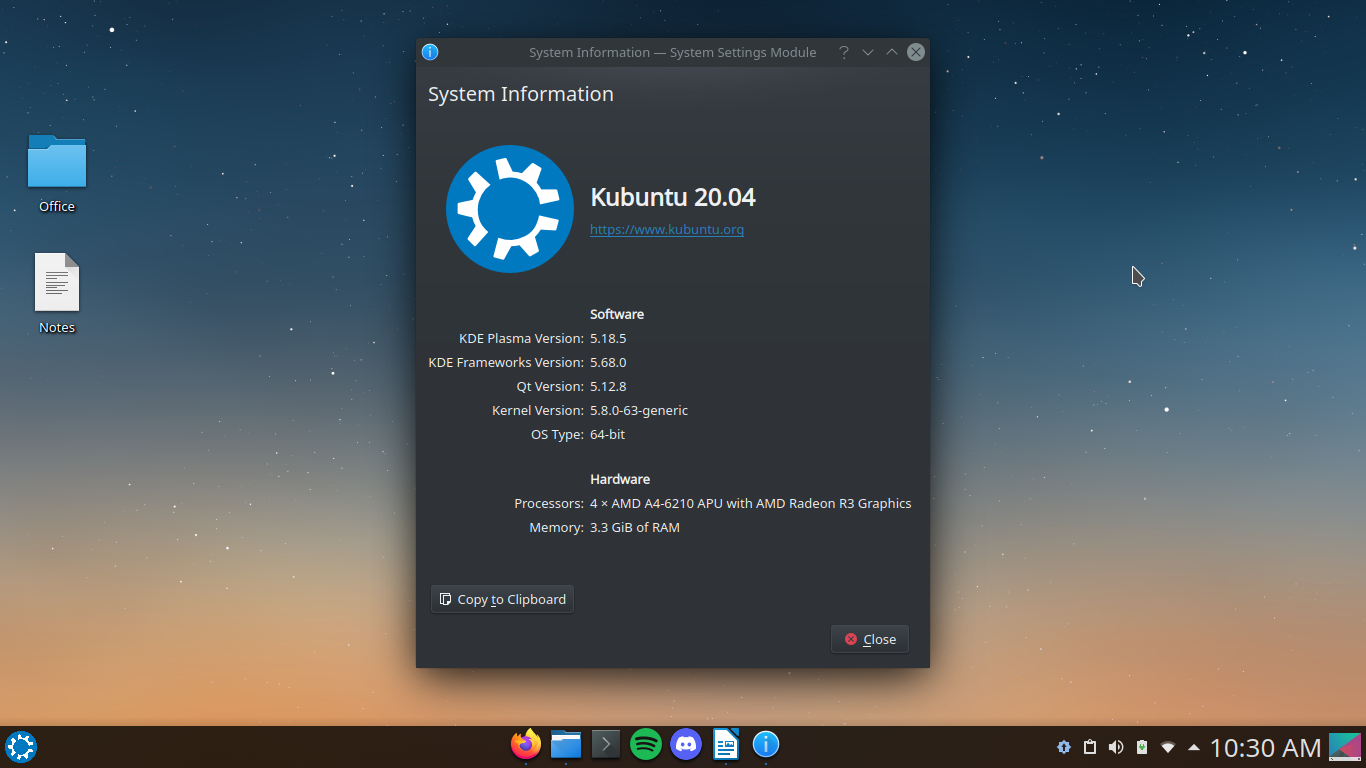 Kubuntu Linux Operating System