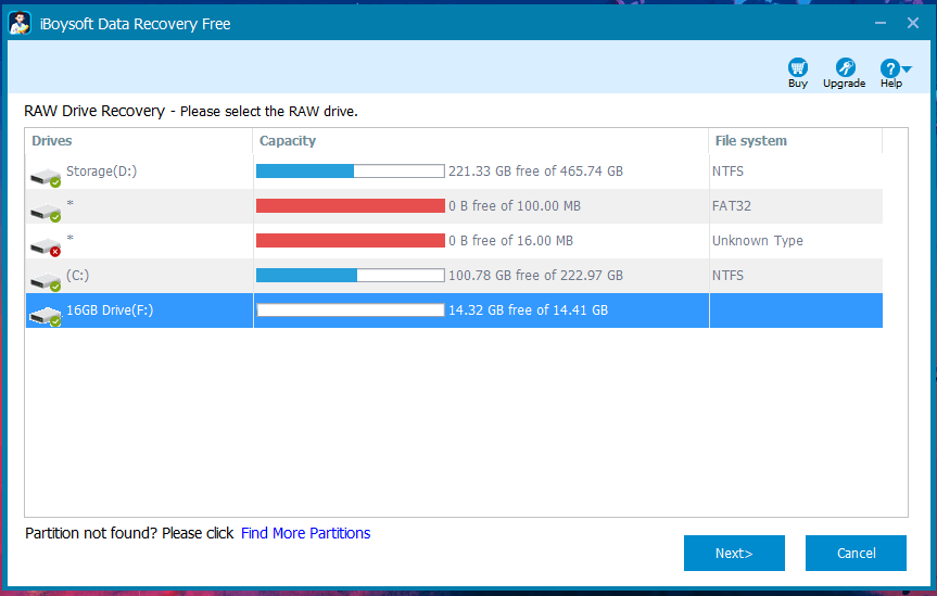 Convert RAW to NTFS without losing data - 3