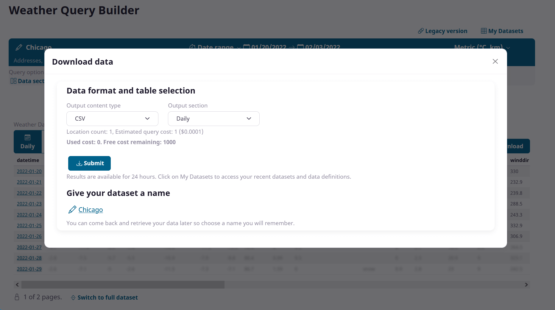 Download Weather Data in CSV File (5)