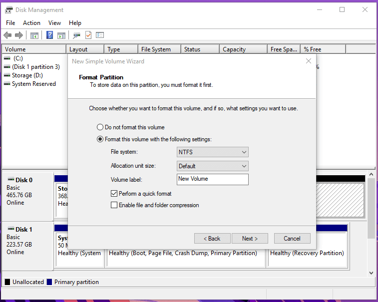 Create partitions on Windows 10 PC - 11