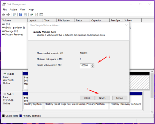 SSD Create partitions on Windows 10 PC - 9