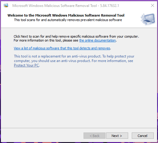 How to use Windows malicious software removal tool - 2