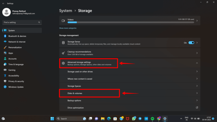 Disable Bitlocker in Windows 11