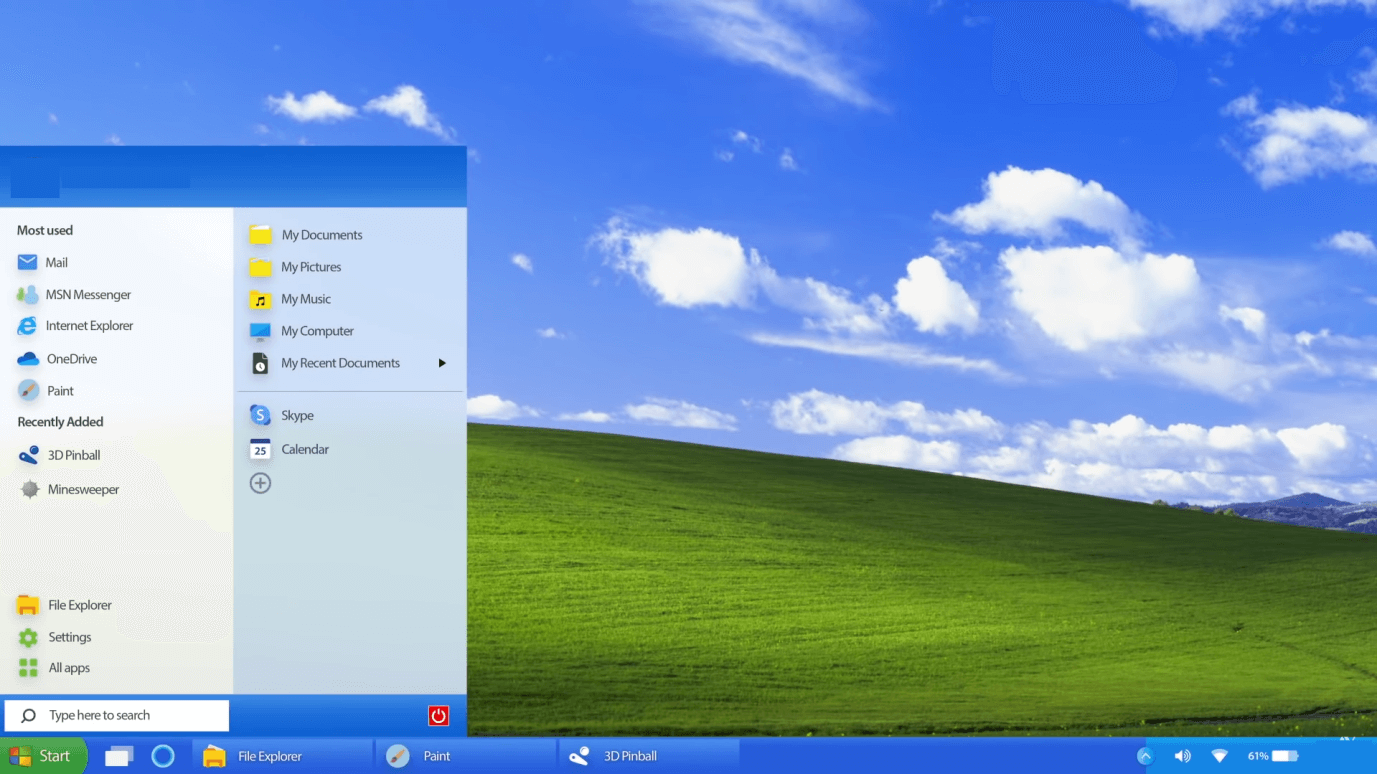 XP Theme for Windows 10