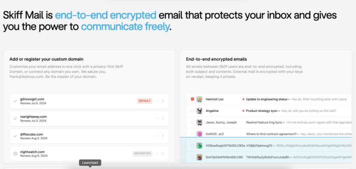 Skiff vs ProtonMail