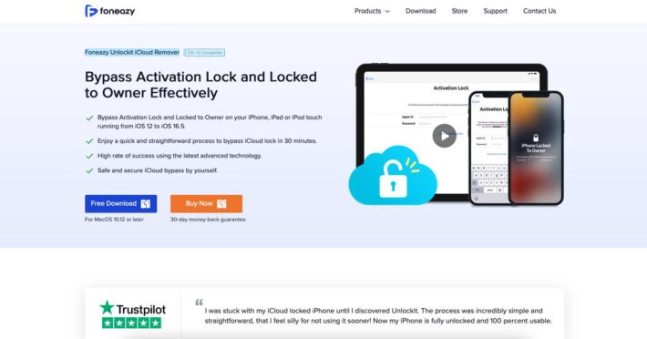 Easily Bypass iCloud Activation Lock With Foneazy