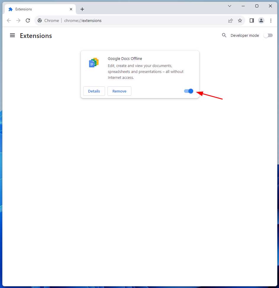 Disable Chrome Extensions