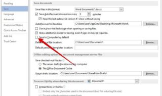 How To Easily Change Office 365 Default Save Location